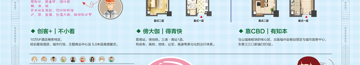 【三迪南站1号】1期30-65㎡微复式 即将发售